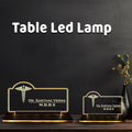 Perzonalised Professional Doctor Emblem 3D Glow Lamp