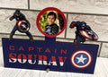 Personalized Captain America Name Cutout