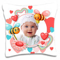 Sweetheart & Honeybee Personalized Photo Pillow