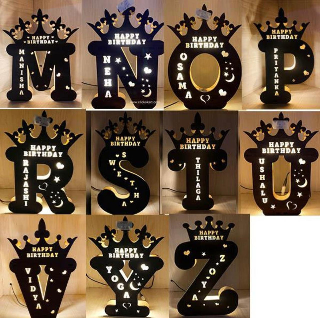 Personalised Initial LED Lamp