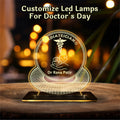 Personalized Doctor Iconography LED Desk Signs