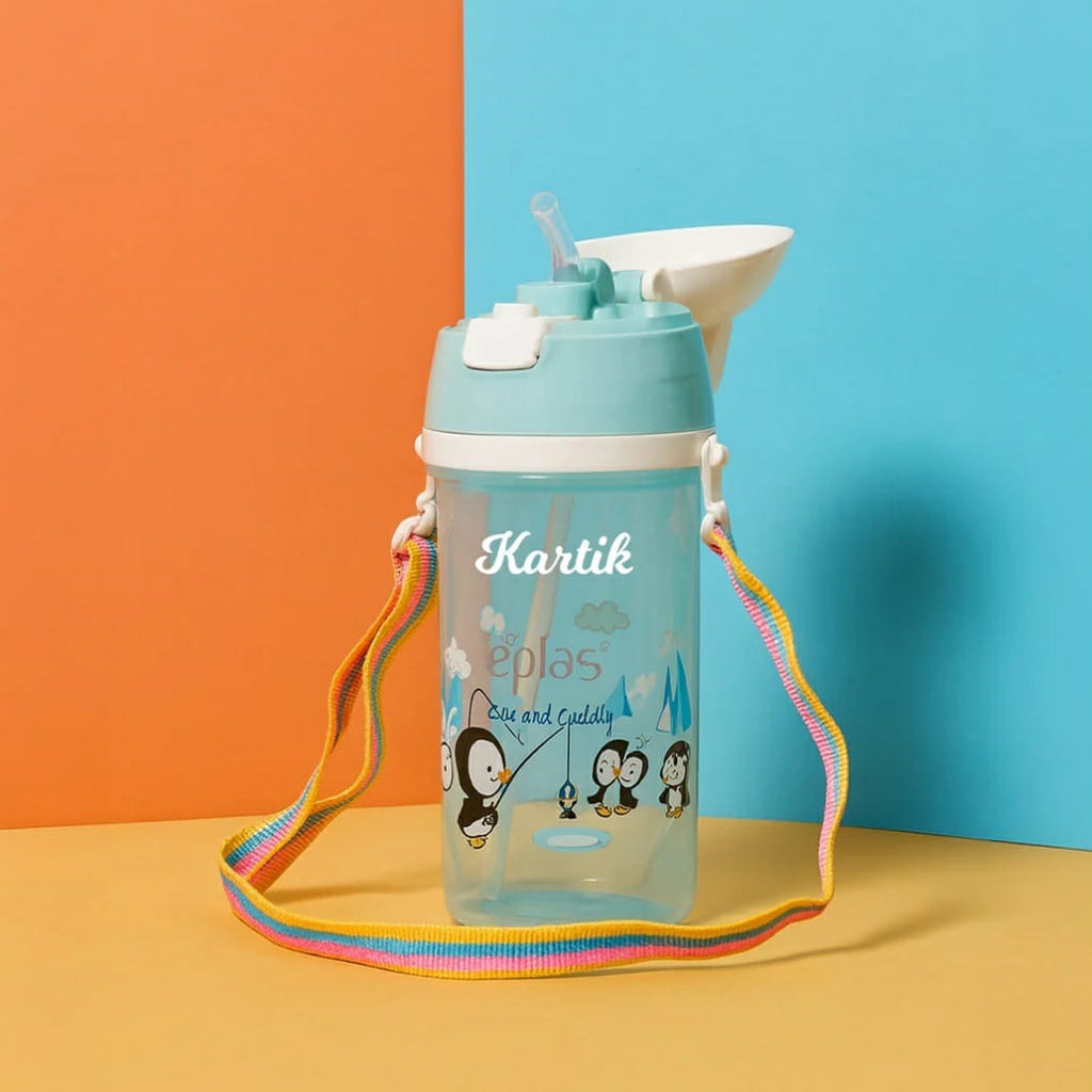 Personalized Penguin Kids Water Bottle