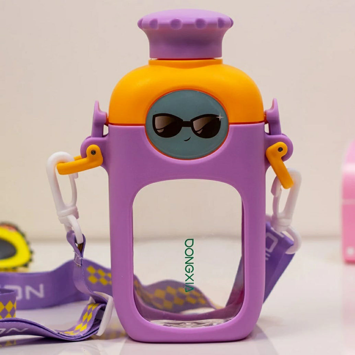 Cute Wink Face Kids Water Bottle