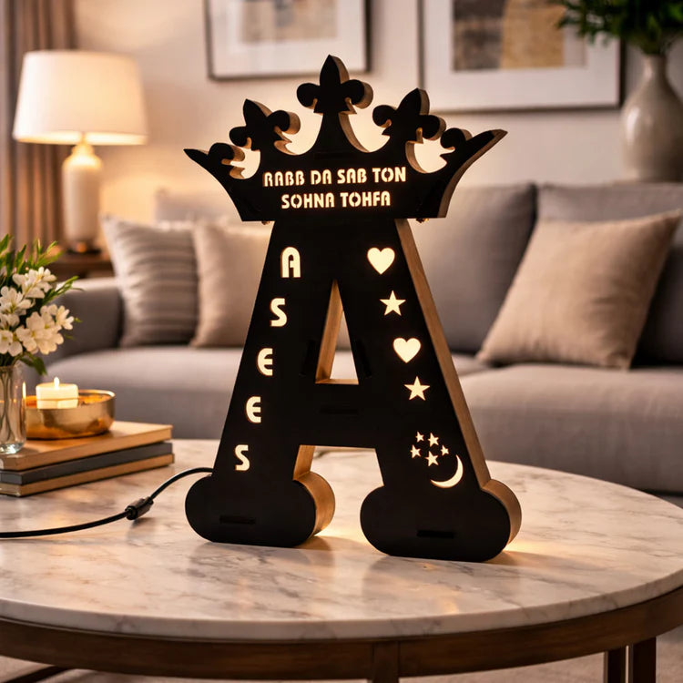 Personalised Initial LED Lamp
