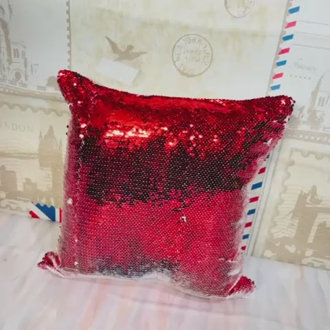 Magic Sequin Personalised Photo Cushion