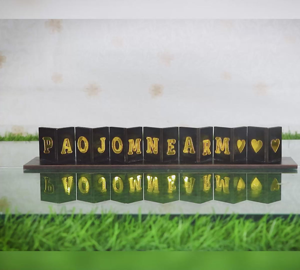 Interactive Personalized Flip-Flop Name Stand