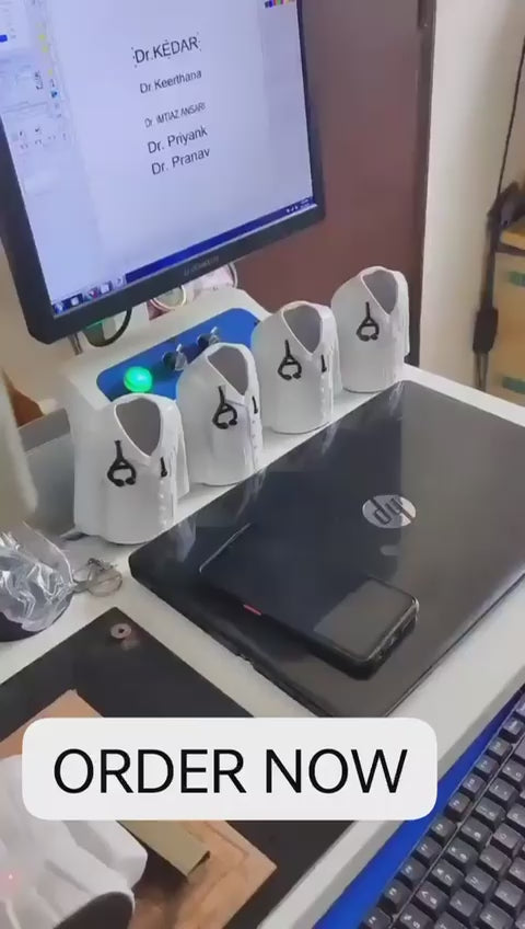 The "White Coat" Personalized Doctor’s Pen Holder/Stand