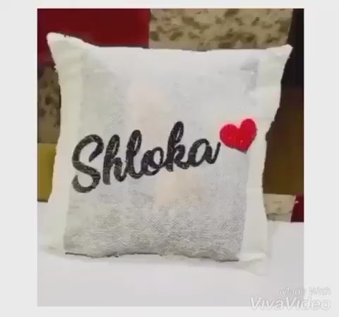 Magic Sequin Personalised Photo Cushion