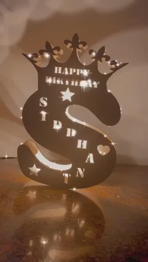 Personalised Initial LED Lamp